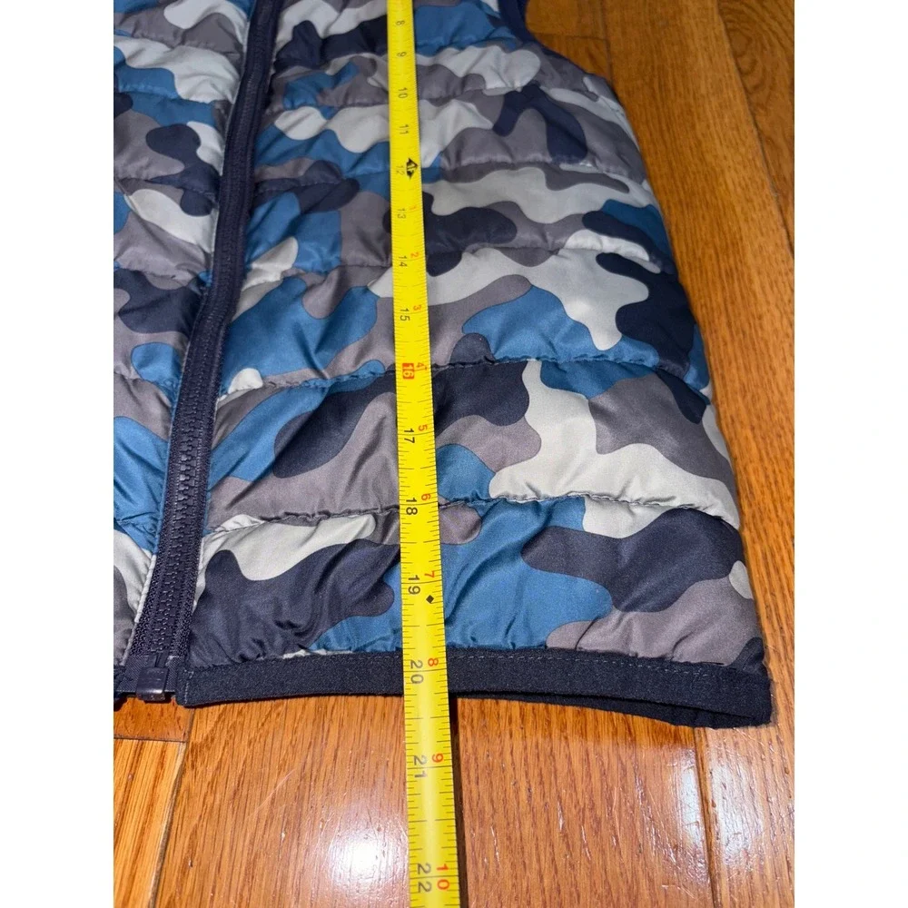 Gymboree Boys‎ Camouflage Puffer Vest Size S 5 6 Blue Gray Outerwear